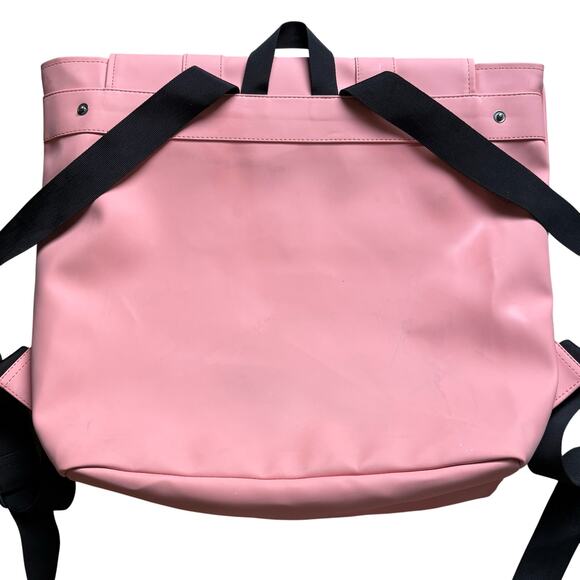 Rains MSN Waterproof Backpack Light Pink Signature Bag 16x14” 5.5 Gallon main image 5